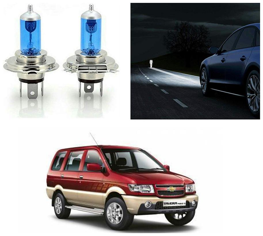 

feelitson Car 12V 130 100W H4 High Beam Halogen Head Light Bulb (Set of 2) for All Cars