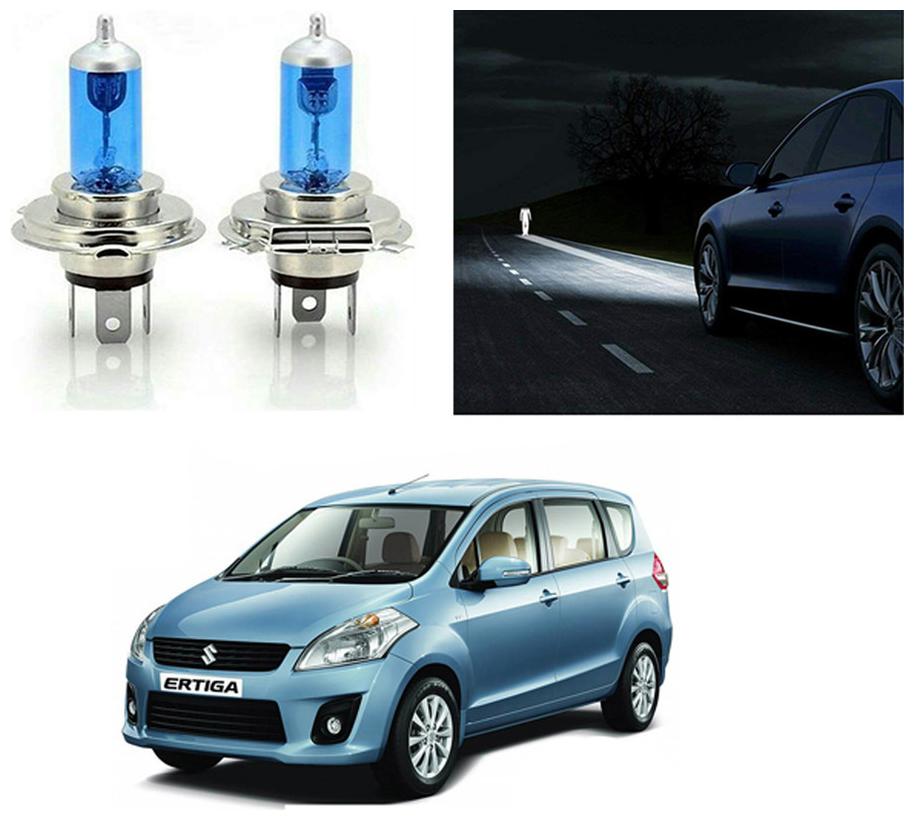 

feelitson Car 12V 130 100W H4 High Beam Halogen Head Light Bulb (Set of 2) for All Cars