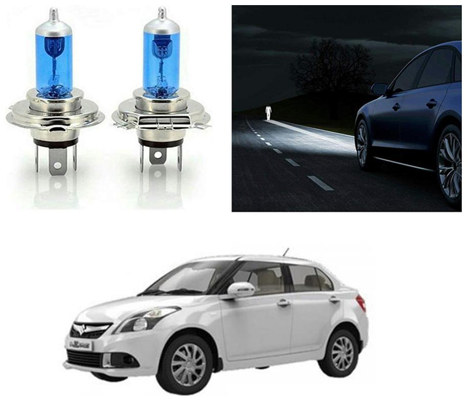 

feelitson Car 12V 130 100W H4 High Beam Halogen Head Light Bulb (Set of 2) for All Cars