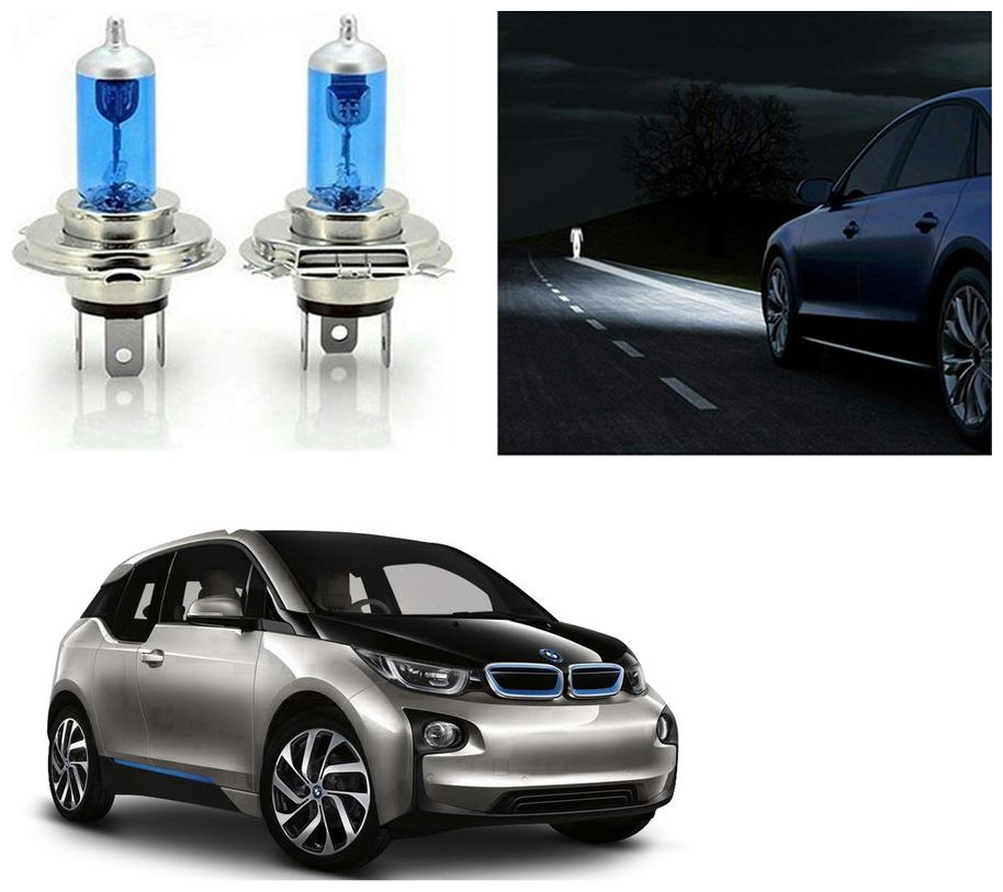 

feelitson Car 12V 130 100W H4 High Beam Halogen Head Light Bulb (Set of 2) for All Cars