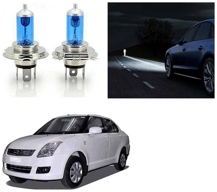 

feelitson Car 12V 130 100W H4 High Beam Halogen Head Light Bulb (Set of 2) for All Cars