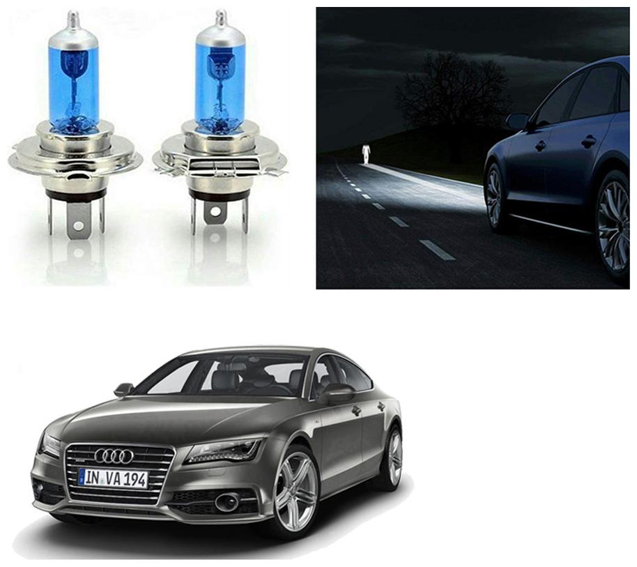 

feelitson Car 12V 130 100W H4 High Beam Halogen Head Light Bulb (Set of 2) for All Cars