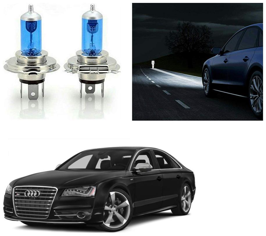 

feelitson Car 12V 130 100W H4 High Beam Halogen Head Light Bulb (Set of 2) for All Cars