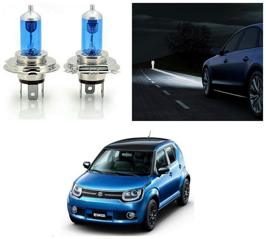 

feelitson Car 12V 130 100W H4 High Beam Halogen Head Light Bulb (Set of 2) for All Cars
