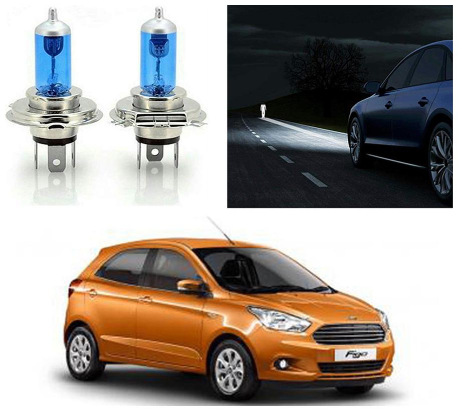 

feelitson Car 12V 130 100W H4 High Beam Halogen Head Light Bulb (Set of 2) for All Cars