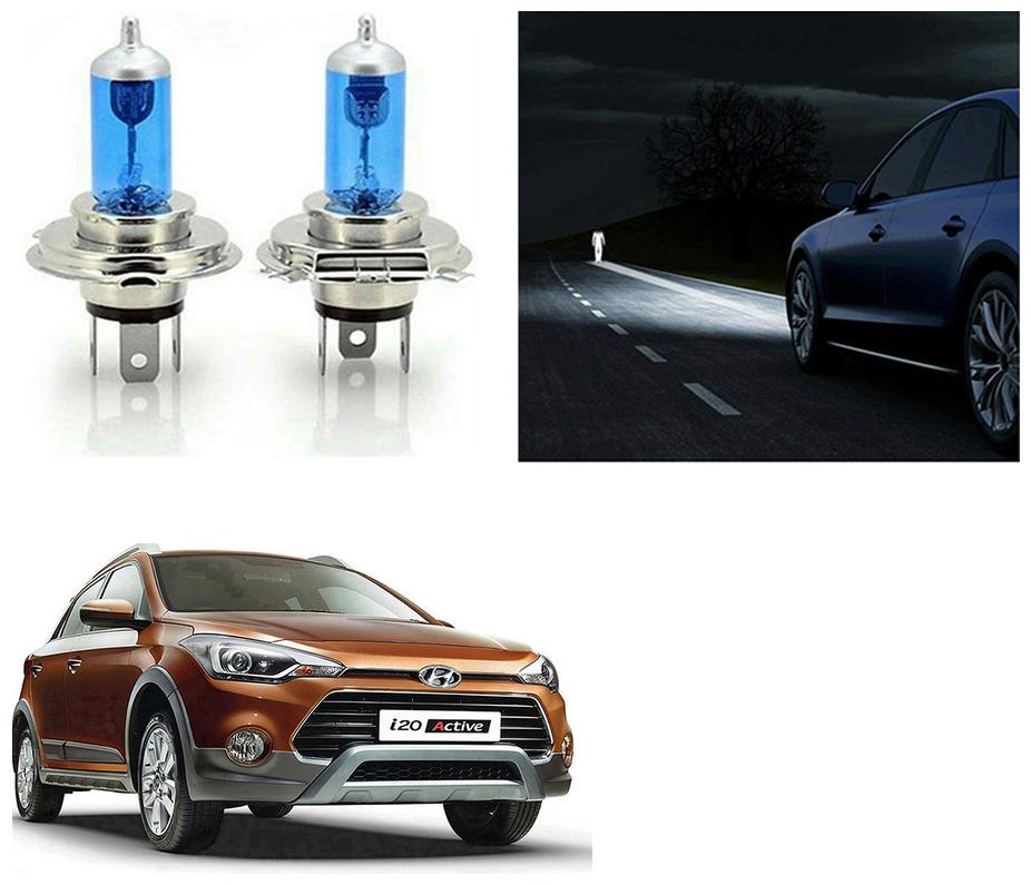 

feelitson Car 12V 130 100W H4 High Beam Halogen Head Light Bulb (Set of 2) for All Cars