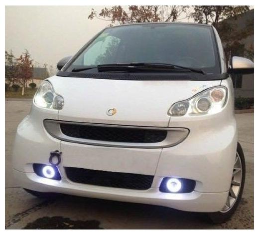 

FOG LIGHT WHITE LIGHT 3 HIGH POWER LED PROJECTOR FOG LIGHT COB WITH WHITE ANGEL EYE RING 10W SET OF 2 LED PROJECTOR WITH White HALO RING AND 2PCS CLAMP