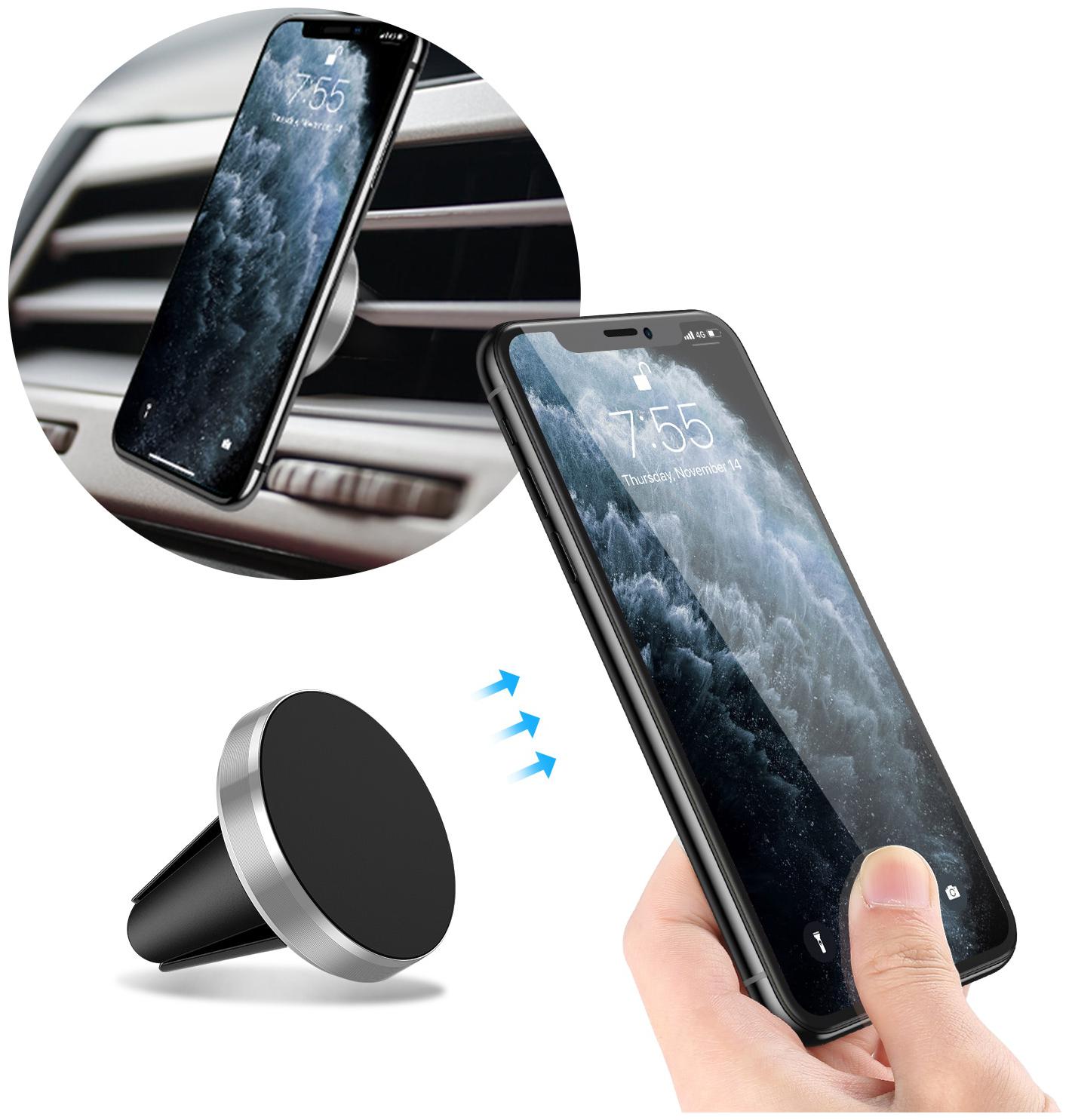 

G GAPFILL Magnetic Car Phone Holder For ALL PHONES Air Vent Mount in Car Metal Magnet Stand Mobile Phone Support