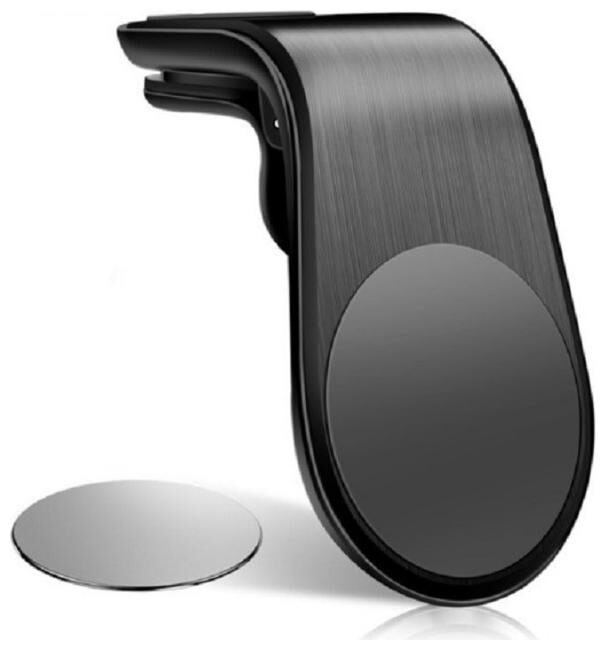 

G Gapfill Metal New Arrival Trendy Magnetic Car Phone Holder For All Phones Air Vent Mount In Car Metal Magnet Stand Mobile Phone Support (Black)
