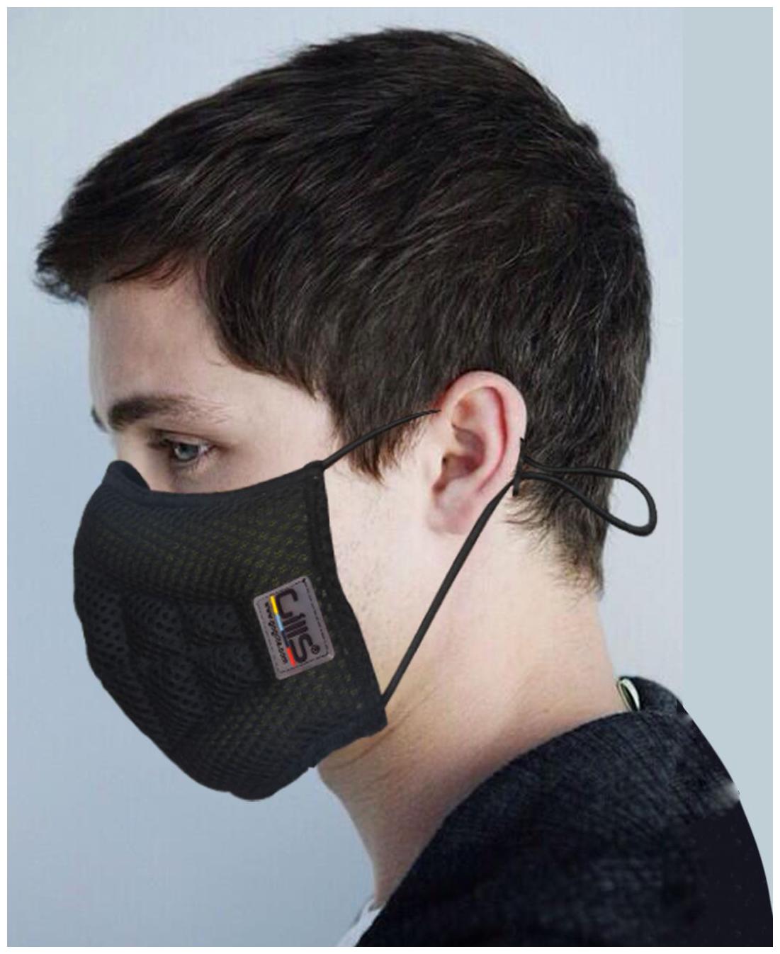 

Gills Advanced Air and Dust Mask for Bike mask Face Mask Anti mask N99 mask for adults and children mask Small Kids Pack of 3 Toby Soft Black