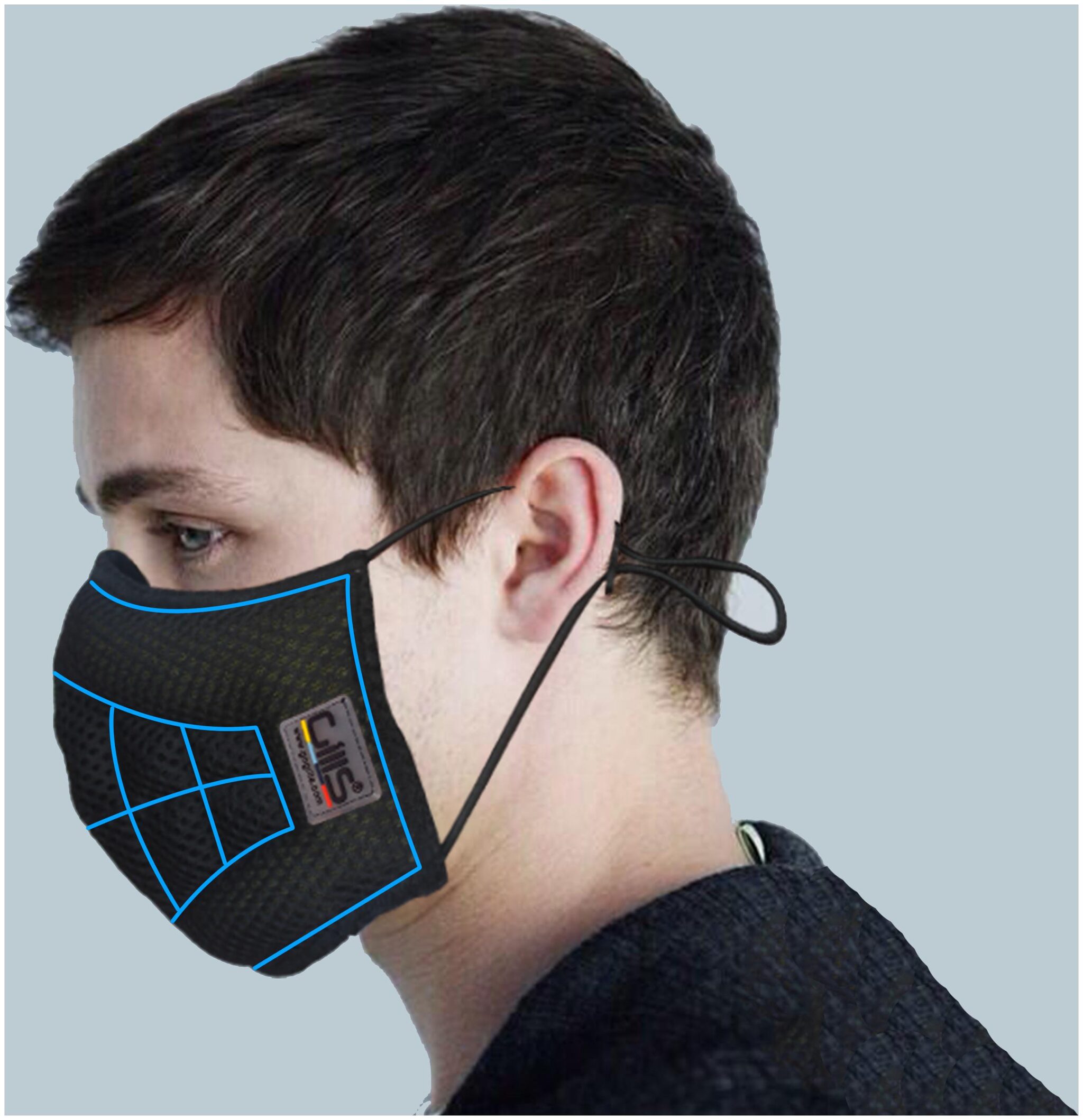 

Gills - Toby - Advanced Air and Dust Mask for use as Bike mask Face Mask Anti mask or N99 mask Family Pack (Small 2 Medium 2)