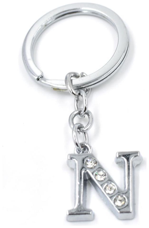 

GRD Enterprises Alphabet N Metal Key Chain For MEN WOMEN