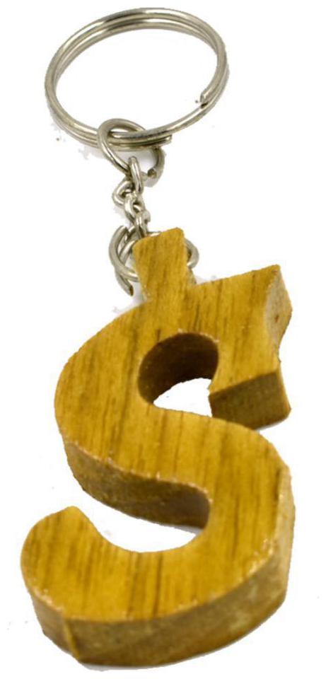 

GRD Enterprises S Alphabet Wooden Key Chain