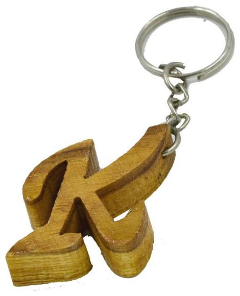 

GRD Enterprises Alphabet K Wooden Personalized Key Chain