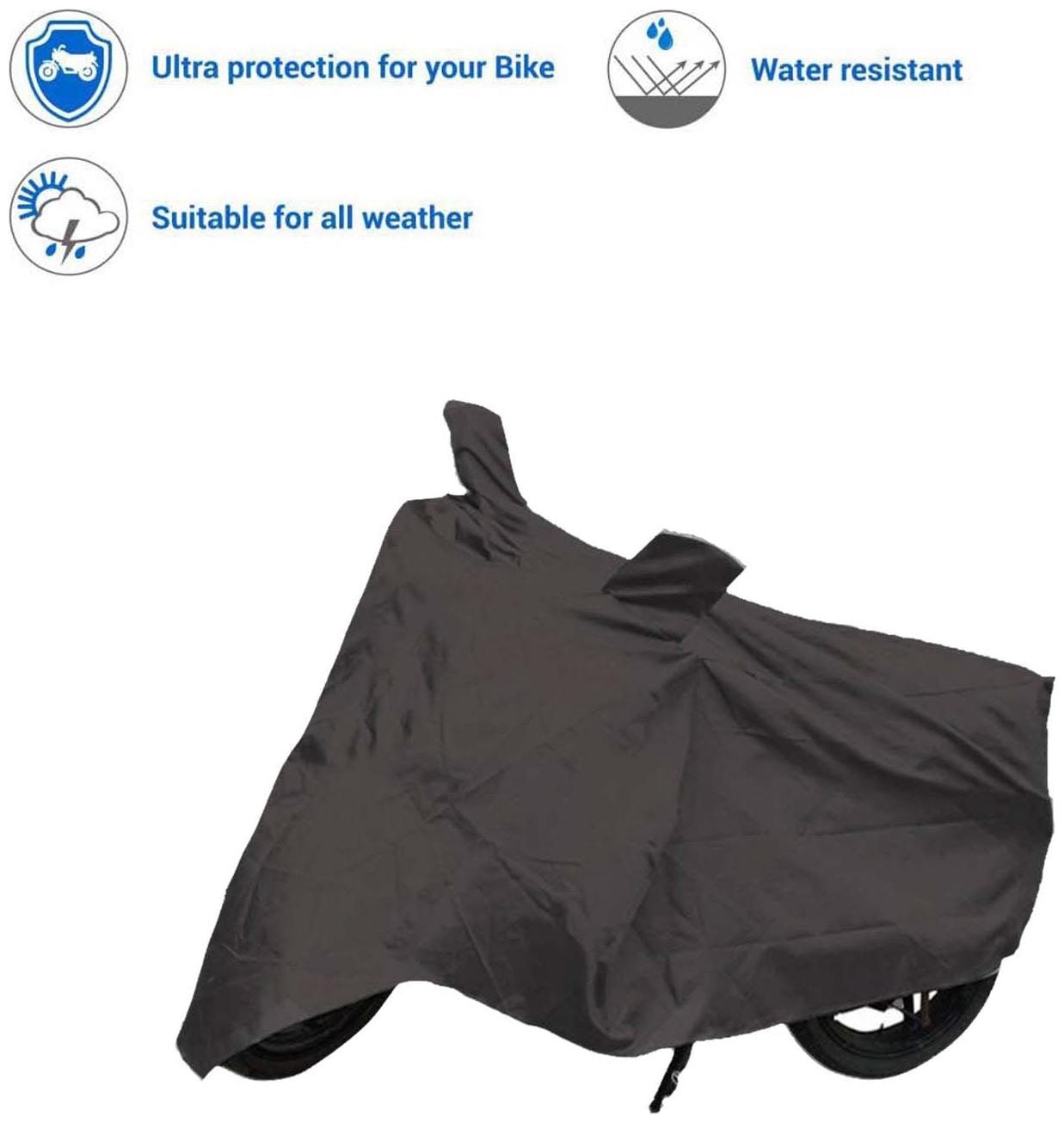 

Grey Quality Water Resistant Dustproof Bike Cover For Super Splendor