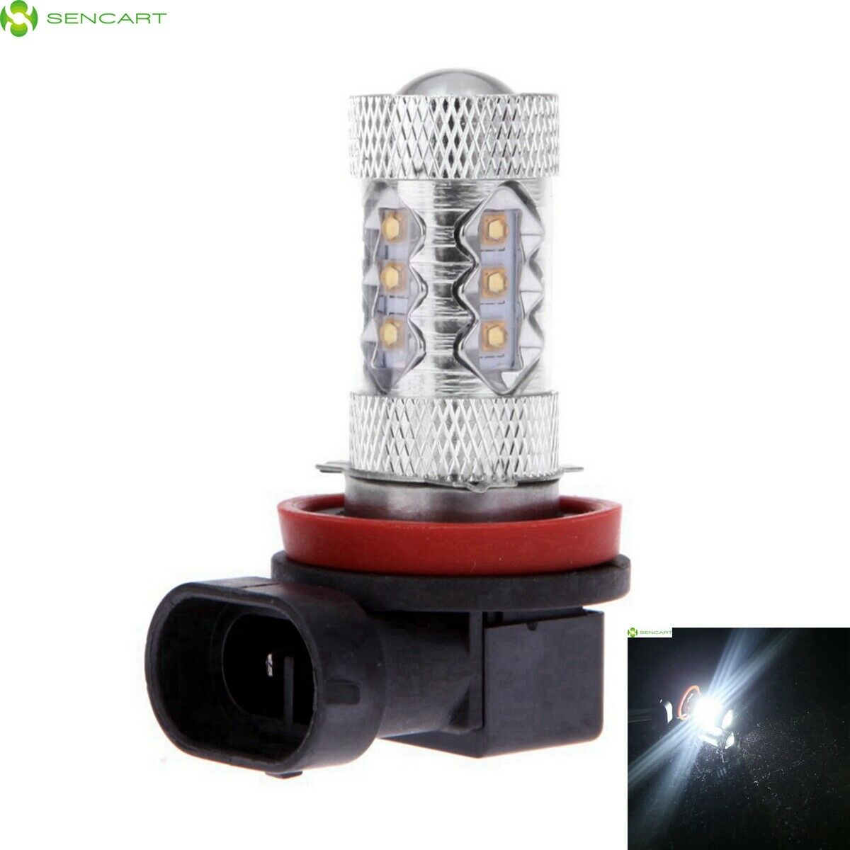 

H8 PGJ191 LED Cool White Car Indicator Lamp Fog Light Signal Tial Light Bulb