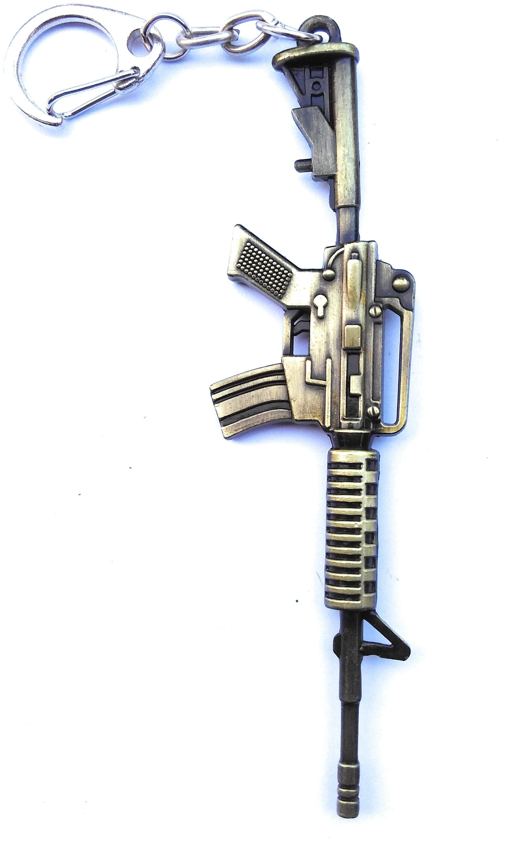 

Hats Off Golden Sniper Design Key chain royal metal key ring