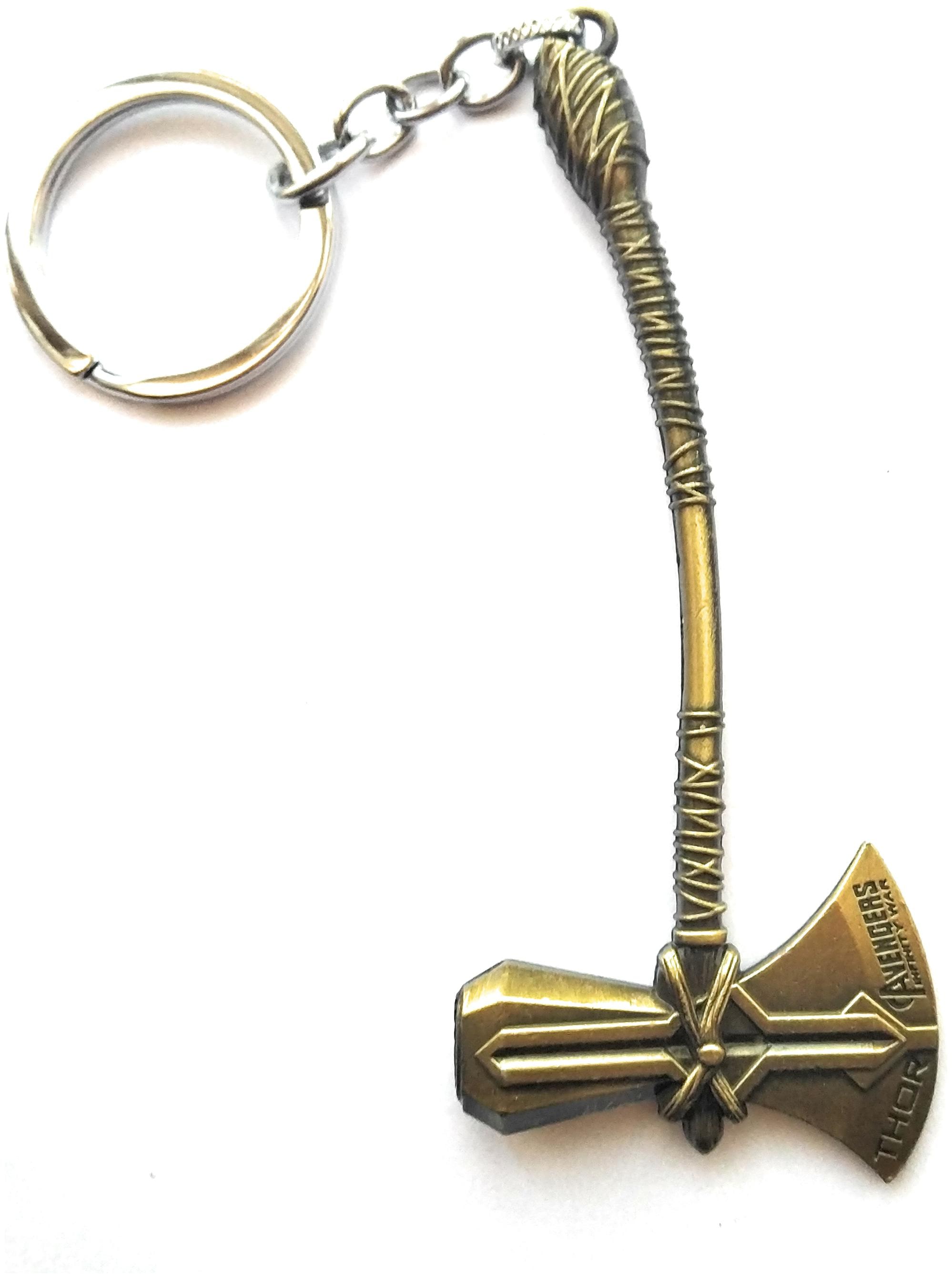 

Hats Off Odin Thor Golden Colour Key Chain New Avengers Ultra High Quality Key Ring Also Use as Car Hanging