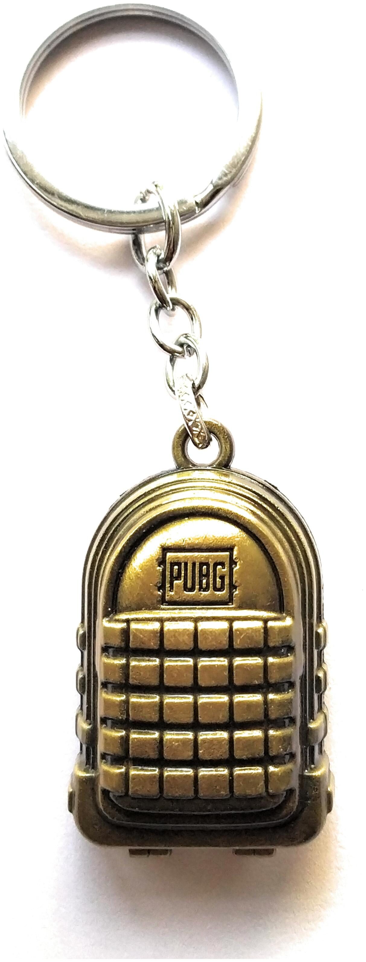 

HatsOff PUBG Golden colour bagpack metal key chain Attractive sturdy look key ring