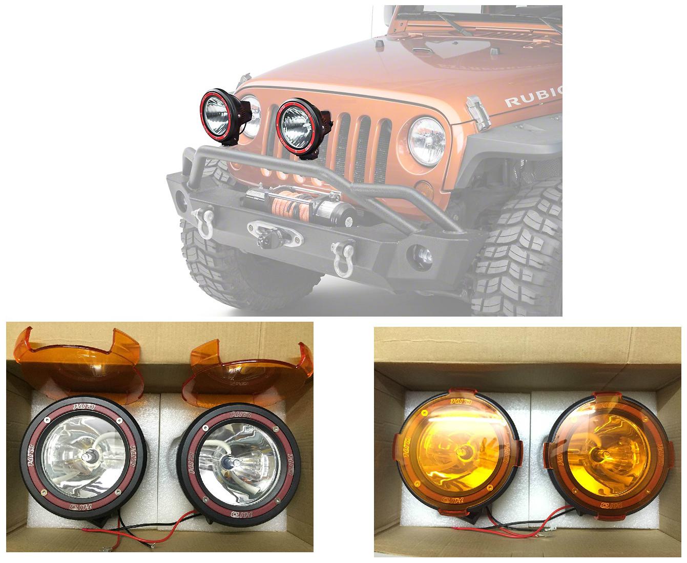 

Hid Xenon Fog Light 4 inch Lamp 1000 Meter Work Light For All Cars And Suv With Yellow Cover Off Road 1Km Range Set Of 2