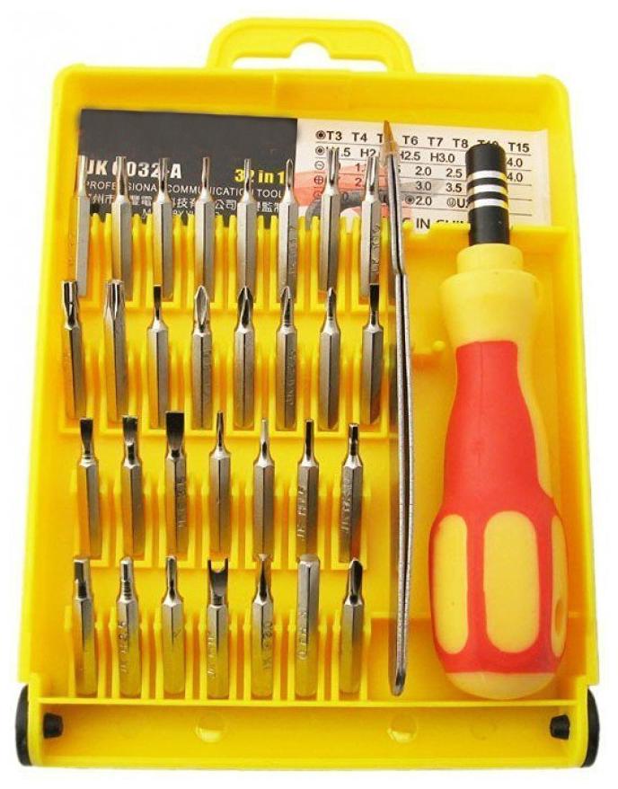 

High Quality Jackly 32 In 1 Interchangeable Precise Screwdriver Tool Set With Magnetic Holder
