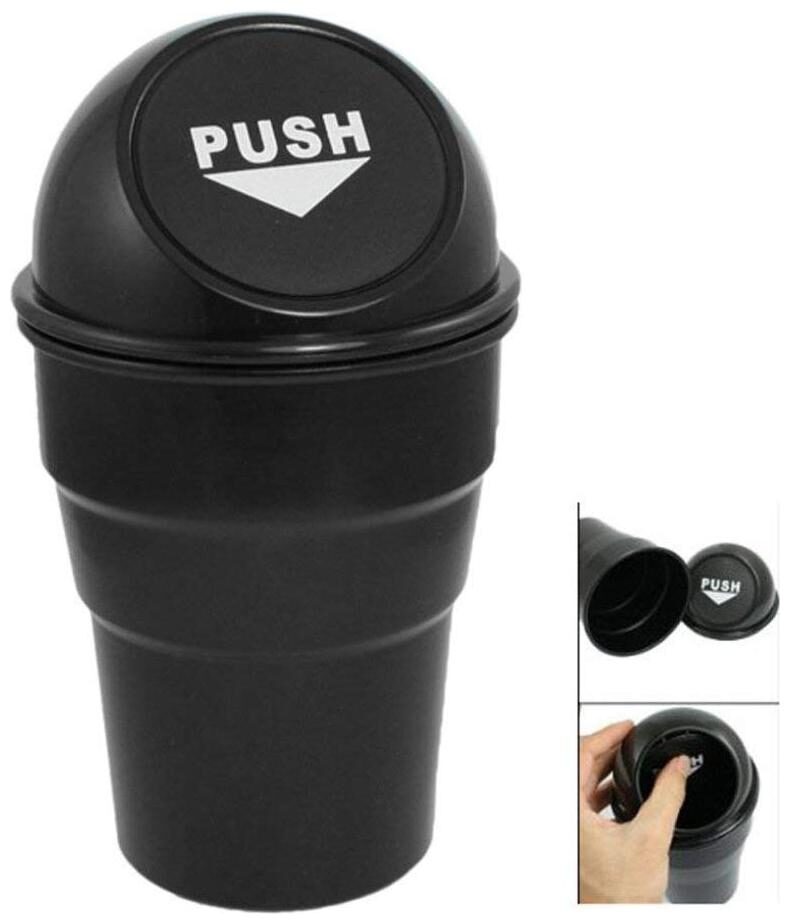 

HM Evotek Universal Car dustbin Trash Plastic Portable Small Dustbin 2 PC