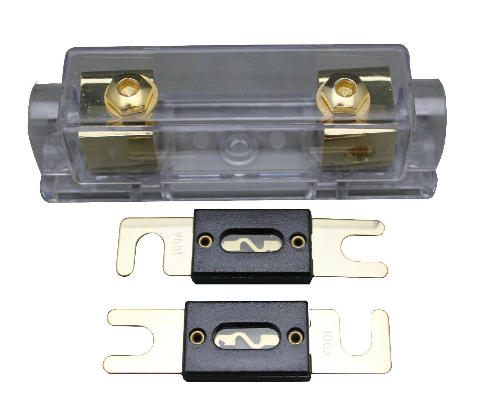 Buy Ibp NY Shipping Anl Fuse Holder Distribution 0 4 8 Ga Gold Plated
