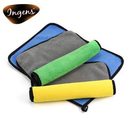 

INGENS Microfiber Cloth for Car Cleaning and Detailing Dual Sided Extra Thick Plush Microfiber Towel Lint-Free(PACK OF 3) multicolor 800 GSM 40cm x 45cm