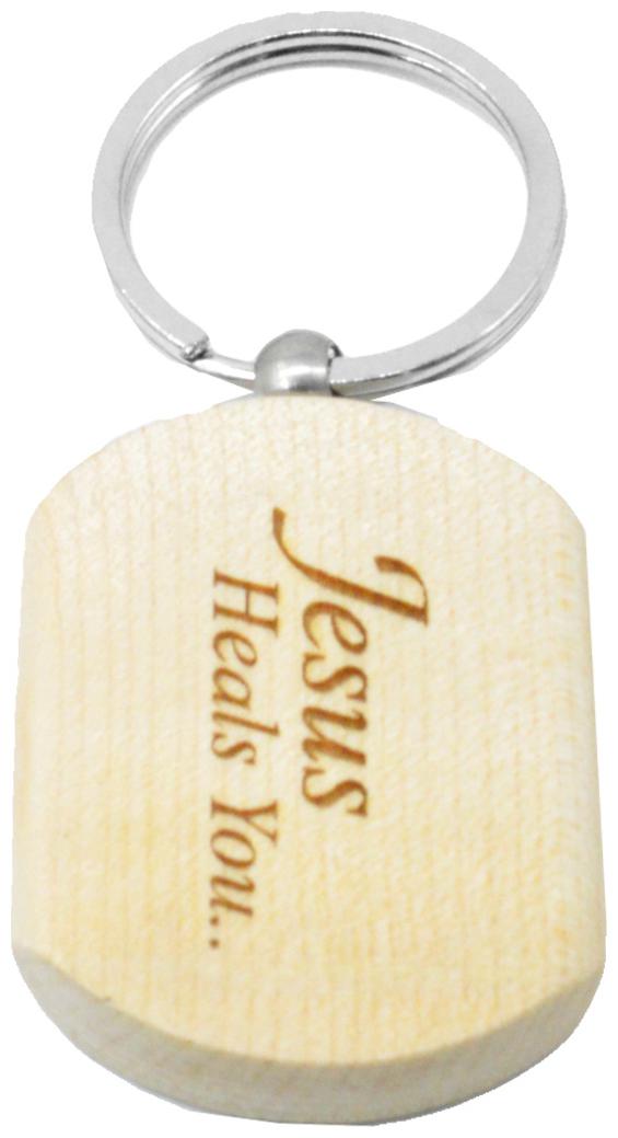 

Jesus Engraved Handcrafted Wooden Key Chain