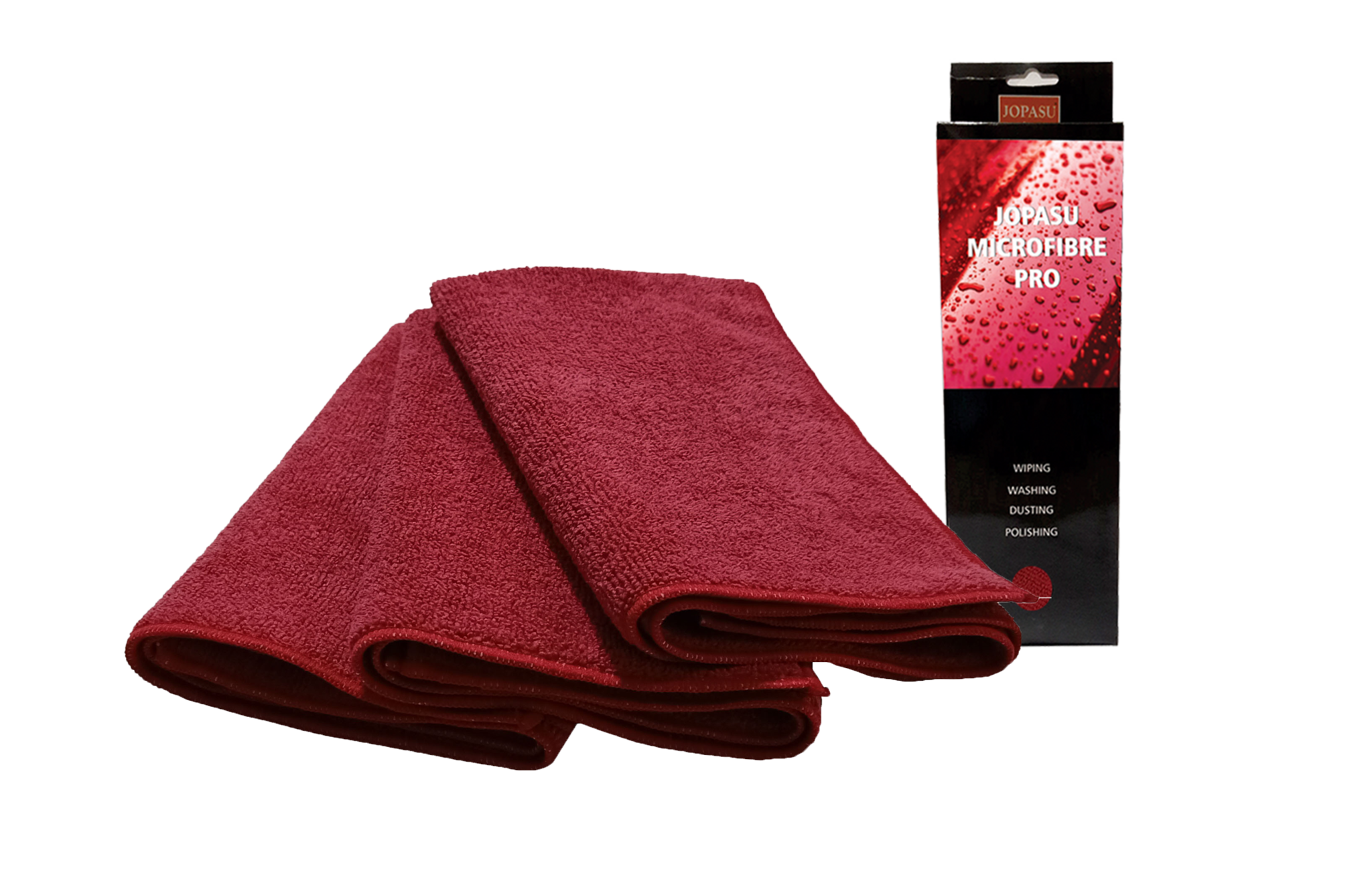 

Jopasu Red Microfibre 320 GSM Pro (Set Of 3)