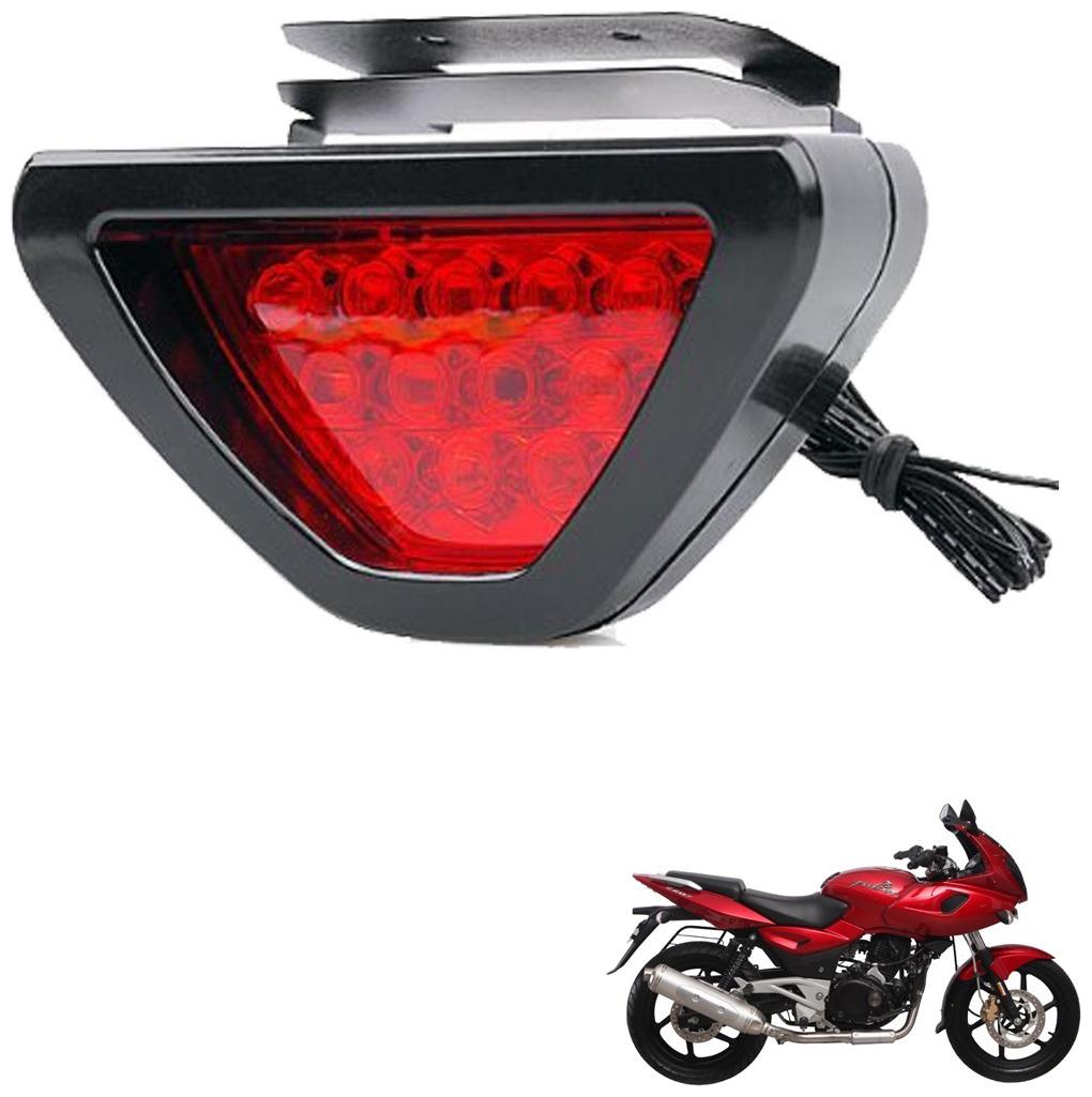 

Kozdiko Bike Triangle Shape 12 LED Brake Light with Flash Mode For Bajaj Pulsar 200