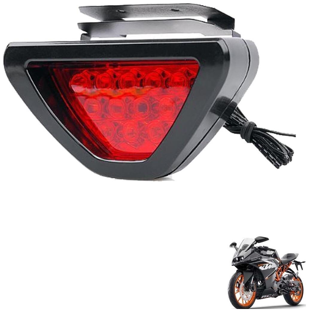 

Kozdiko Bike Triangle Shape 12 LED Brake Light with Flash Mode For KTM RC 390