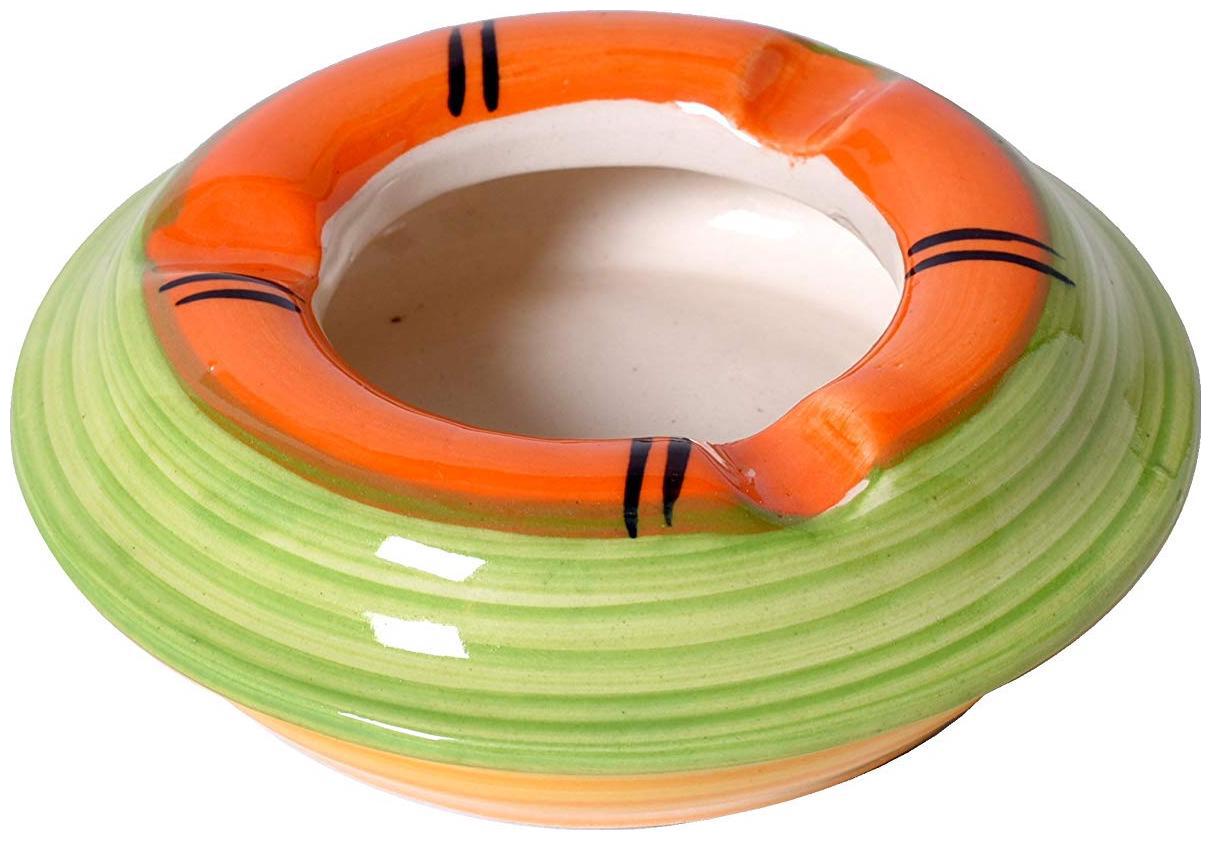 

Kraftmania Glossy Ceramic Cigarette Ashtray for Home Office Bar Indoor Outdoor