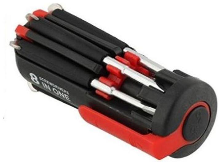 

kudos Multi-screwdriver 8 in 1 Multi-function Screwdriver Kit Tool Kit Set 6 LED light Torch