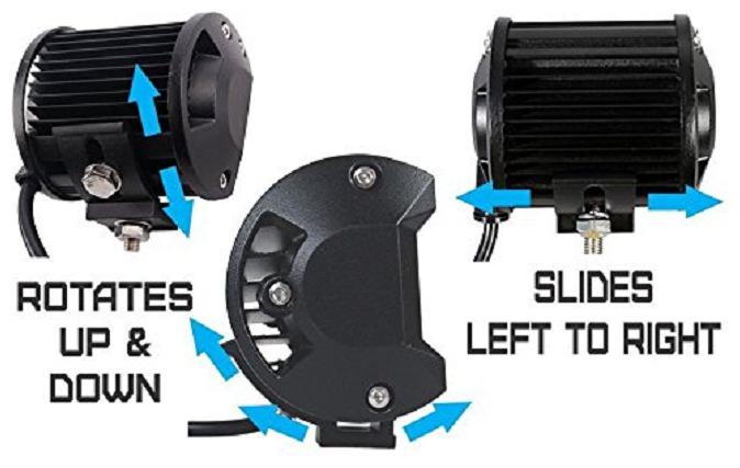 

Led Bar Fog Light Work Light Bar Heavy Duty 12 LED 36 W 4 Inch(Approx) Spot Beam Off Road Driving LA White Colour
