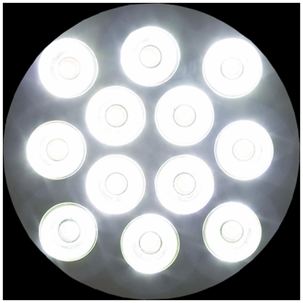 

Led Bar Fog Light Work Light Bar Heavy Duty Bar Light 12 Led Round (Golden Body)(White Light) Off-Roading