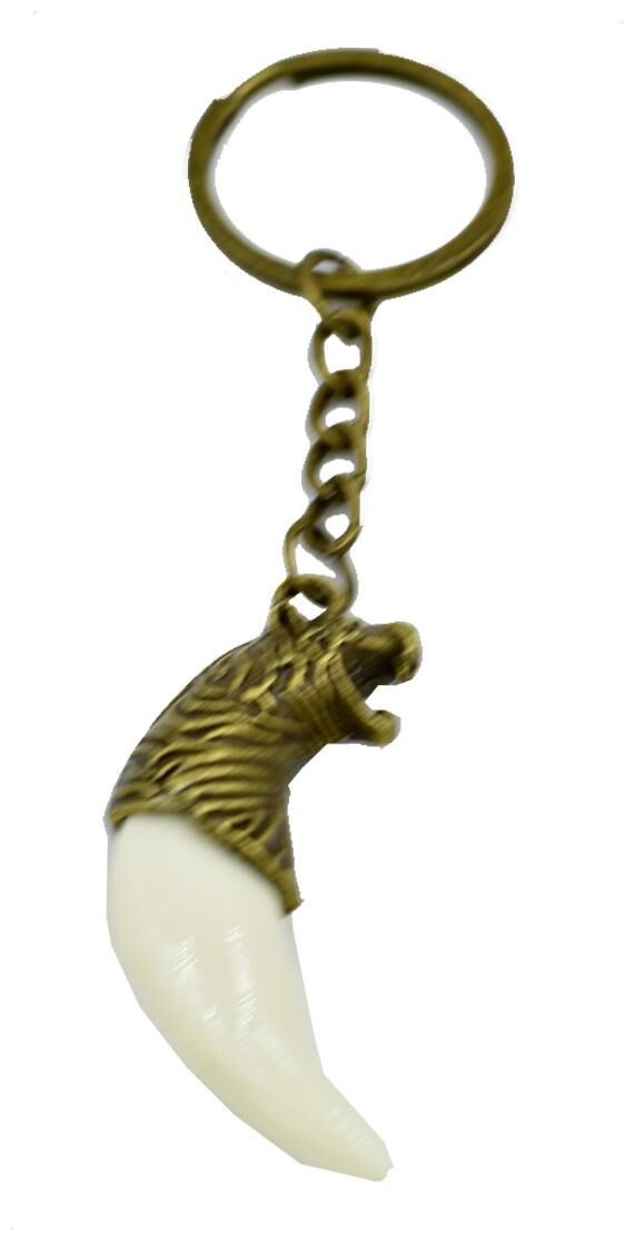 

Lion Teeth Tooth Keychain Key Ring Accessories Bag Pendant