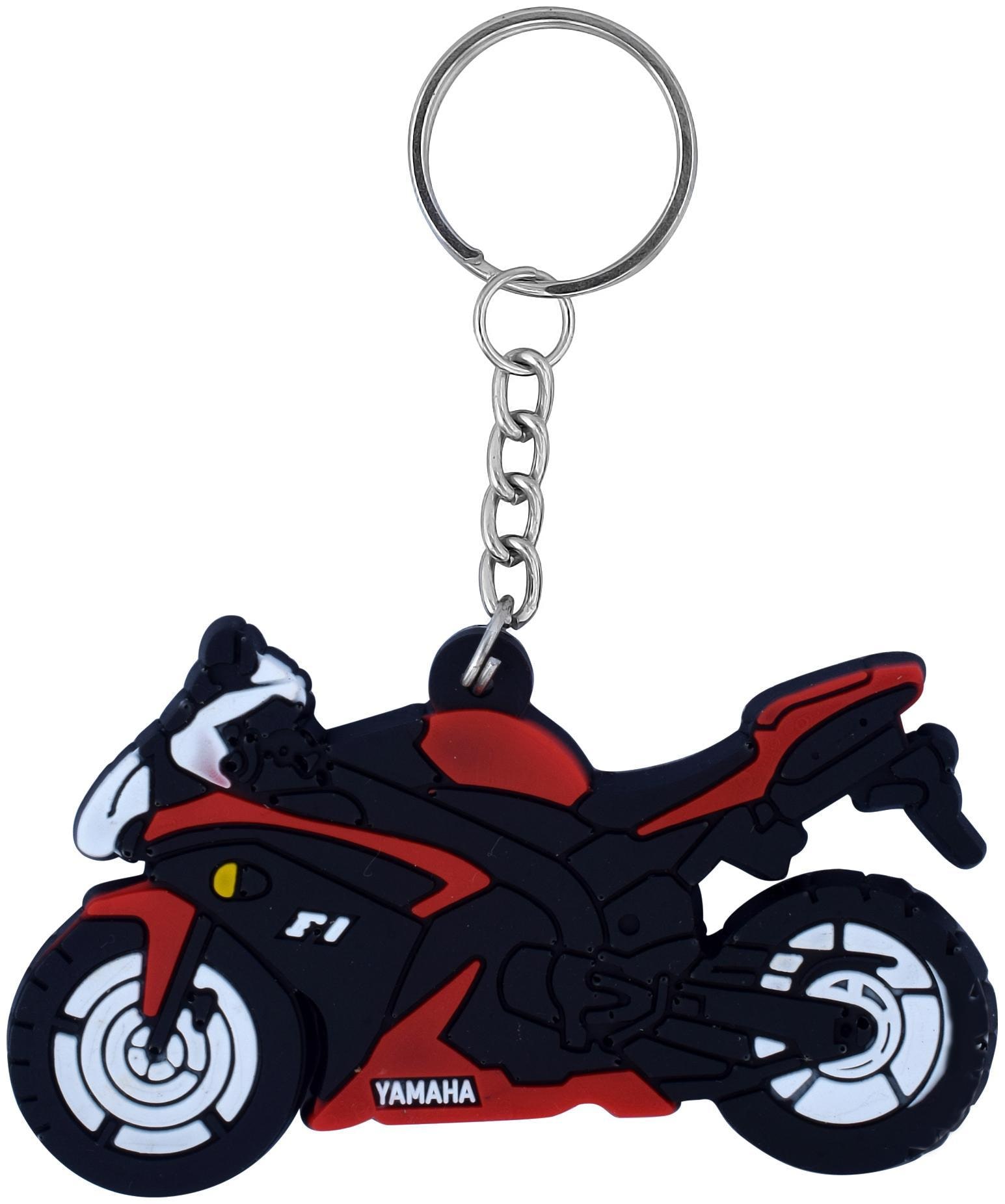

Memoir PVC YAMAHA bike blue colour all weather stylish keychain keyring Bike accessory by Memoir