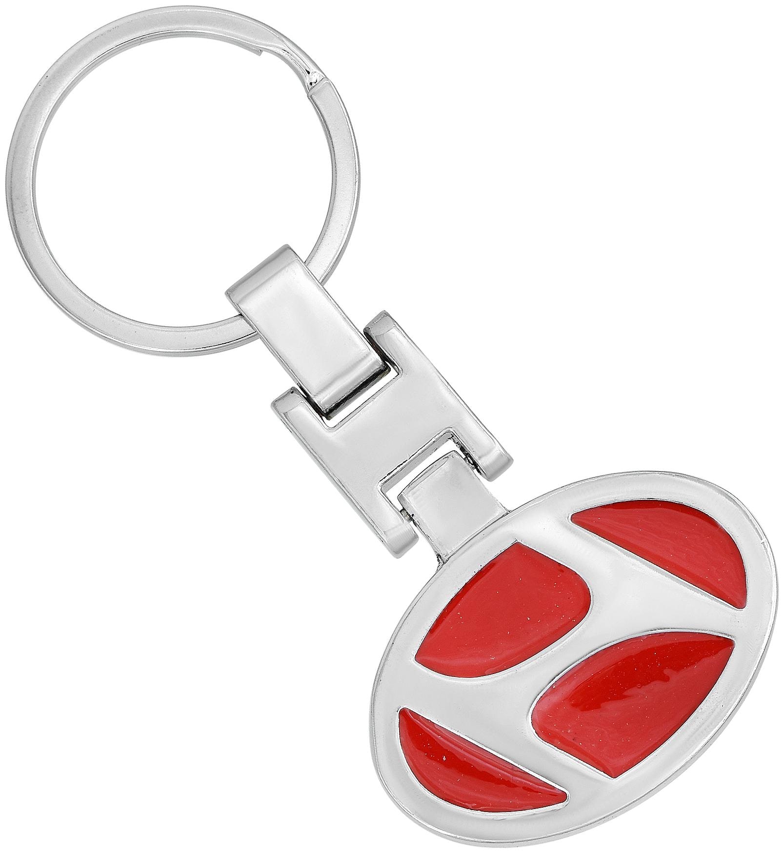 

Memoir Stainless Steel RED Hyundai Logo Stylish car Keyring Car Accessory Latest