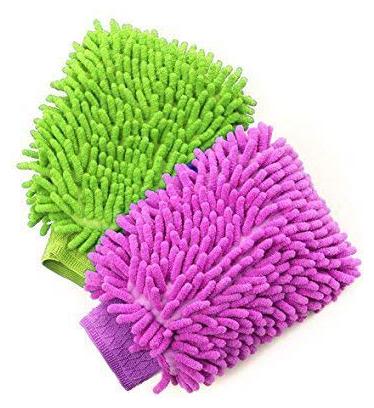 

Microfiber Dusting Cleaning Gloves Double-Sided for Home Office Kitchen Dish Car and Glass Wash Cleaning (pack of 2)