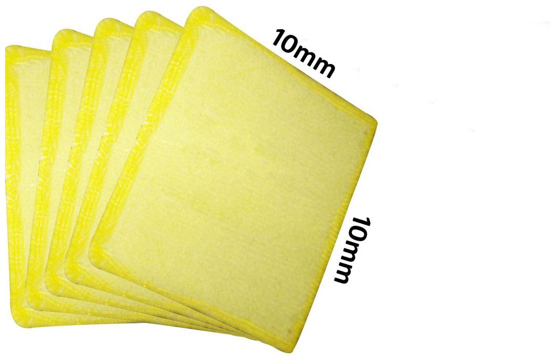 

Microfibre yellow CLEANING Cloth (Pack of 10) FOR MICROSCOPE glasses sunglass spectacle (10cm X10 cm)(pack of 10 pcs)
