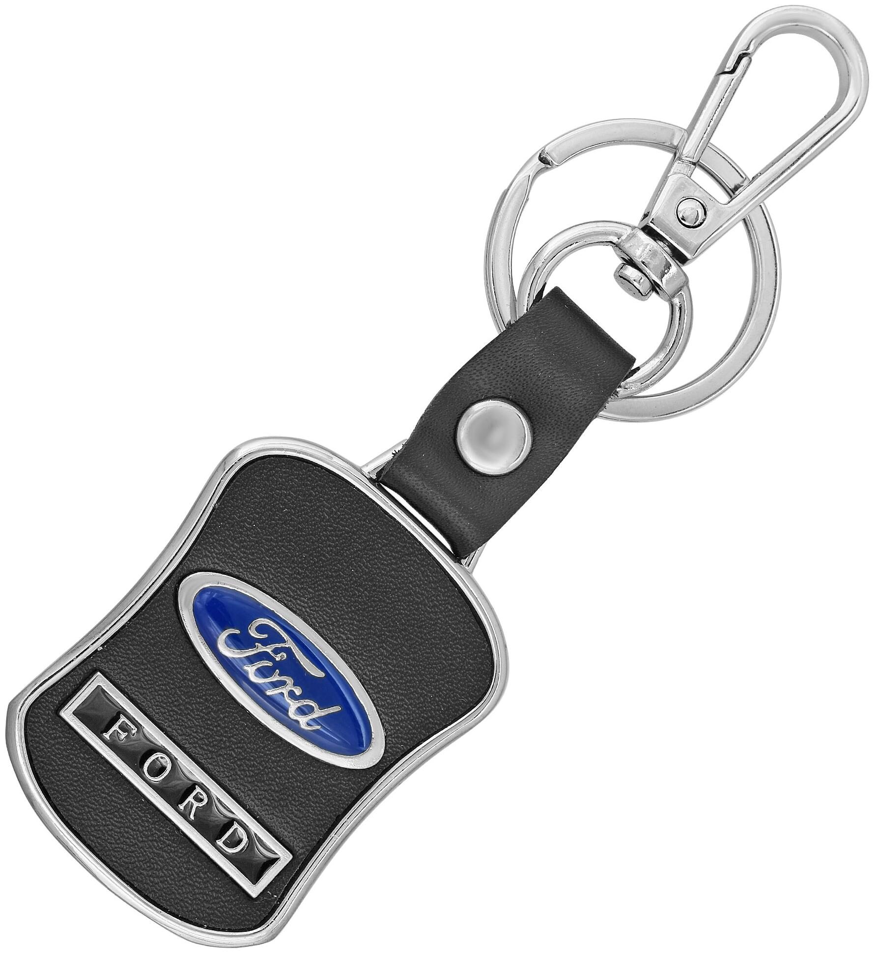 

MissMister Stainless Steel Black Base Ford Keychain Keyring