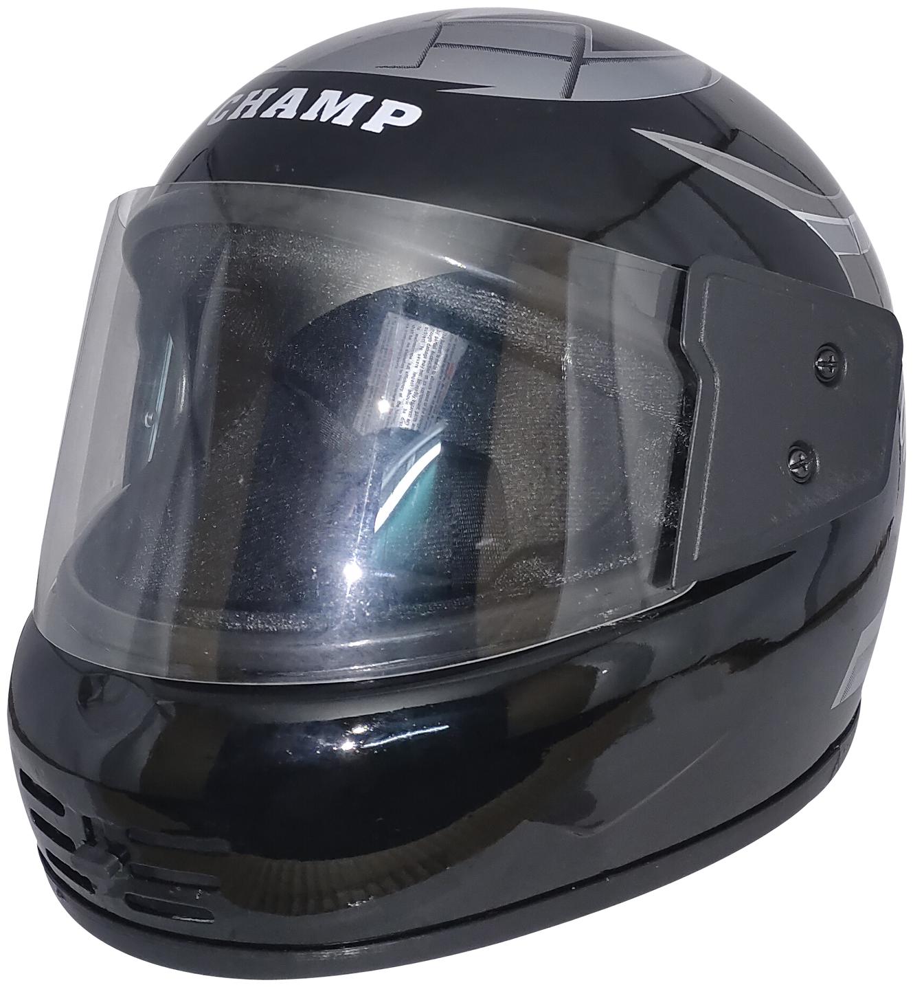 

MOB2SHOP IN Full Face Helmet for men KimiSlvr color Black(Size 58 cm Medium ISI)