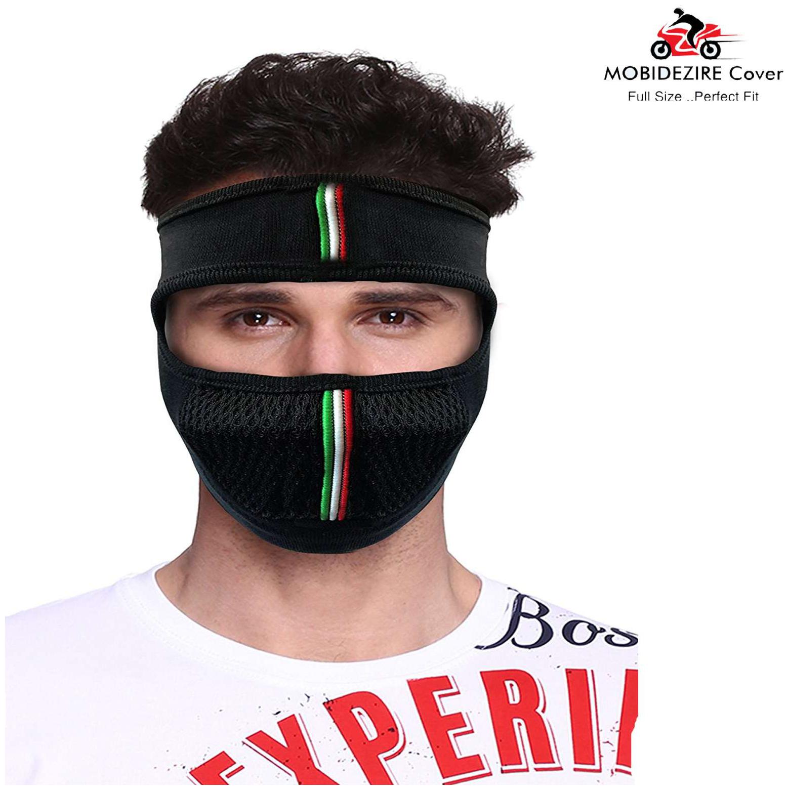 

Mobidezire Bike Ridding Net Print Respirator Face Mask (Black Freesize)