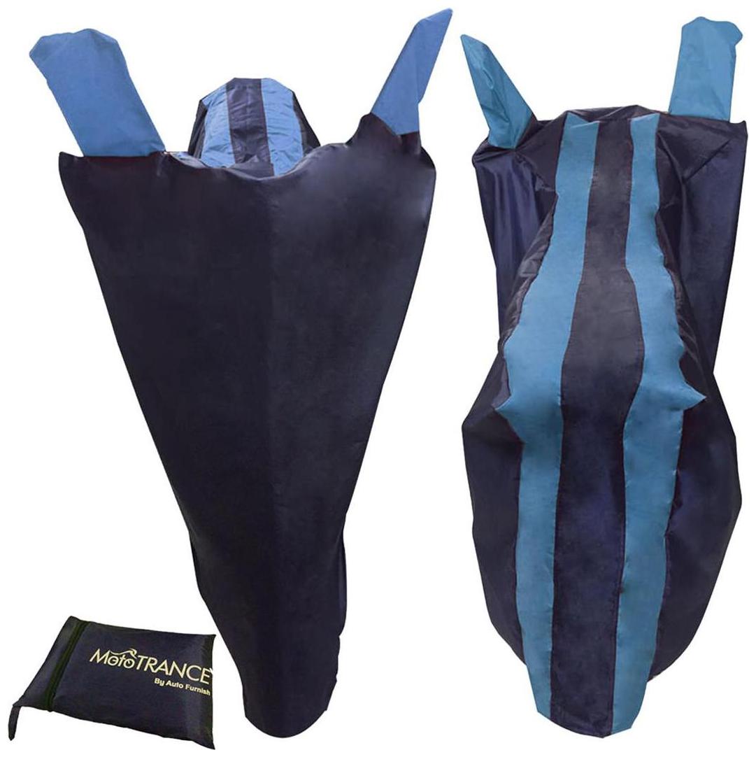 

Mototrance Aqua Stripe Bike Body Cover For Hero Motocorp CD 100 SS