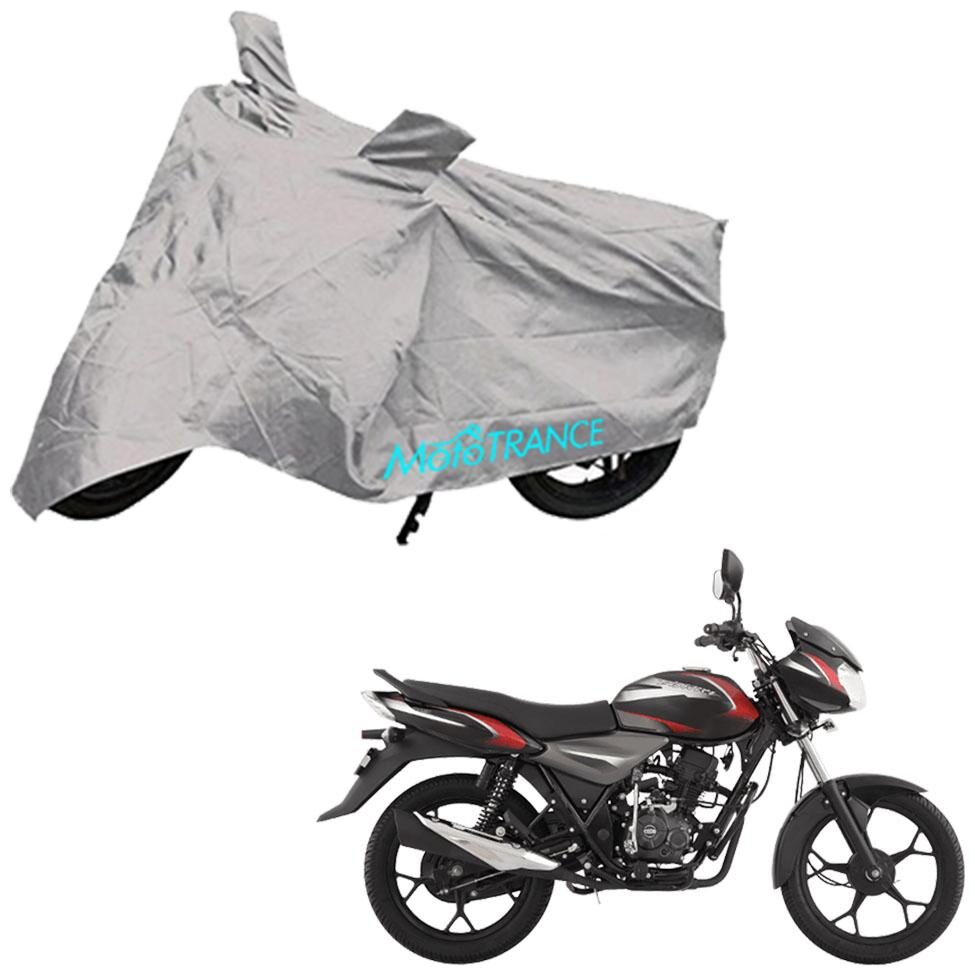 

Mototrance Bike Body Cover For Bajaj Discover 135 (Silver)