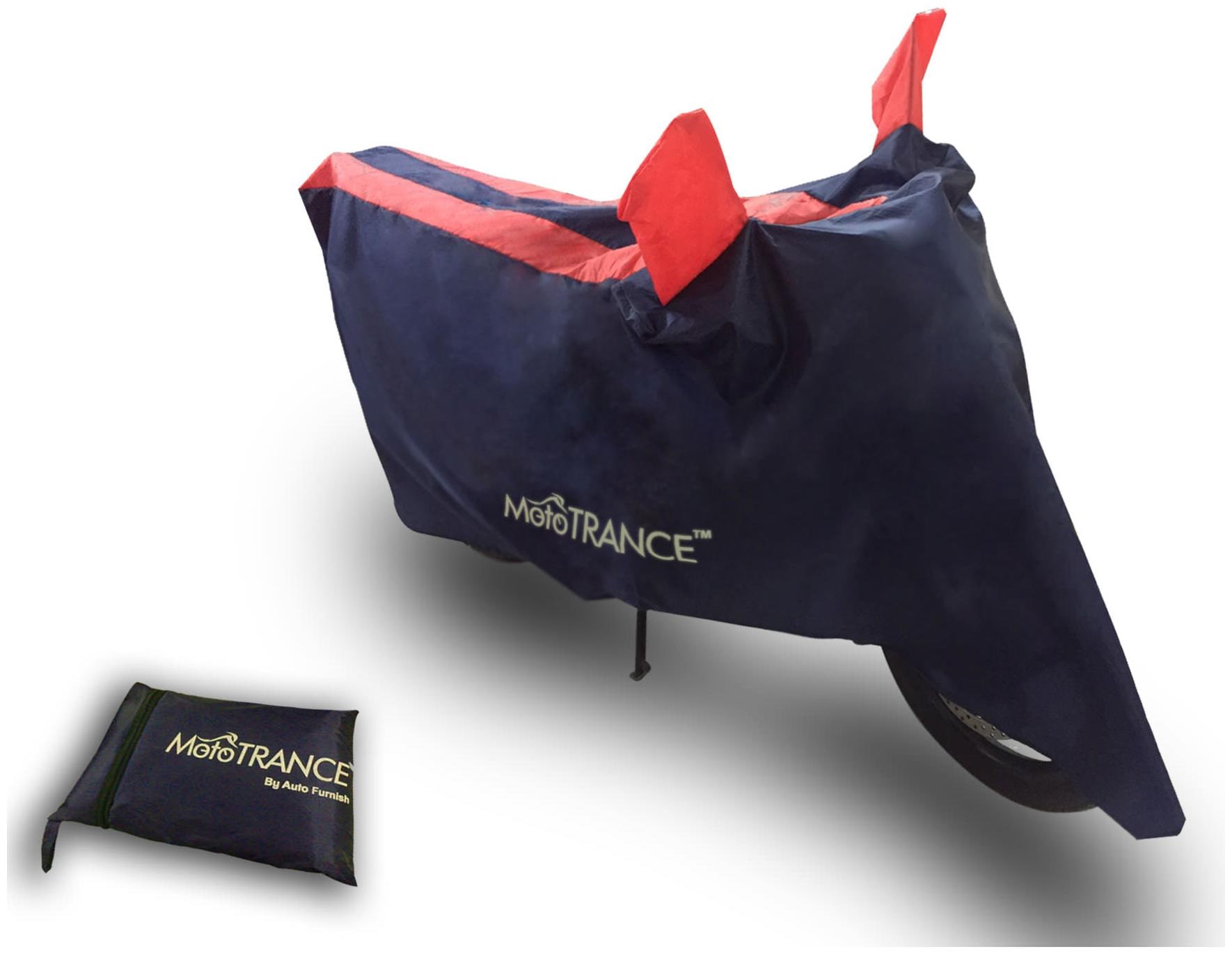 

Mototrance Sporty Arc Blue Orange Bike Body Cover For Honda CD 110 Dream