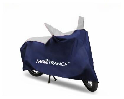 

Mototrance Sporty Blue Bike Body Cover For TVS Apache RTR 200 4V