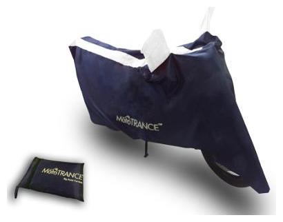 

Mototrance Sporty Arc Blue White Bike Body Cover For Mahindra Centuro Rockstar
