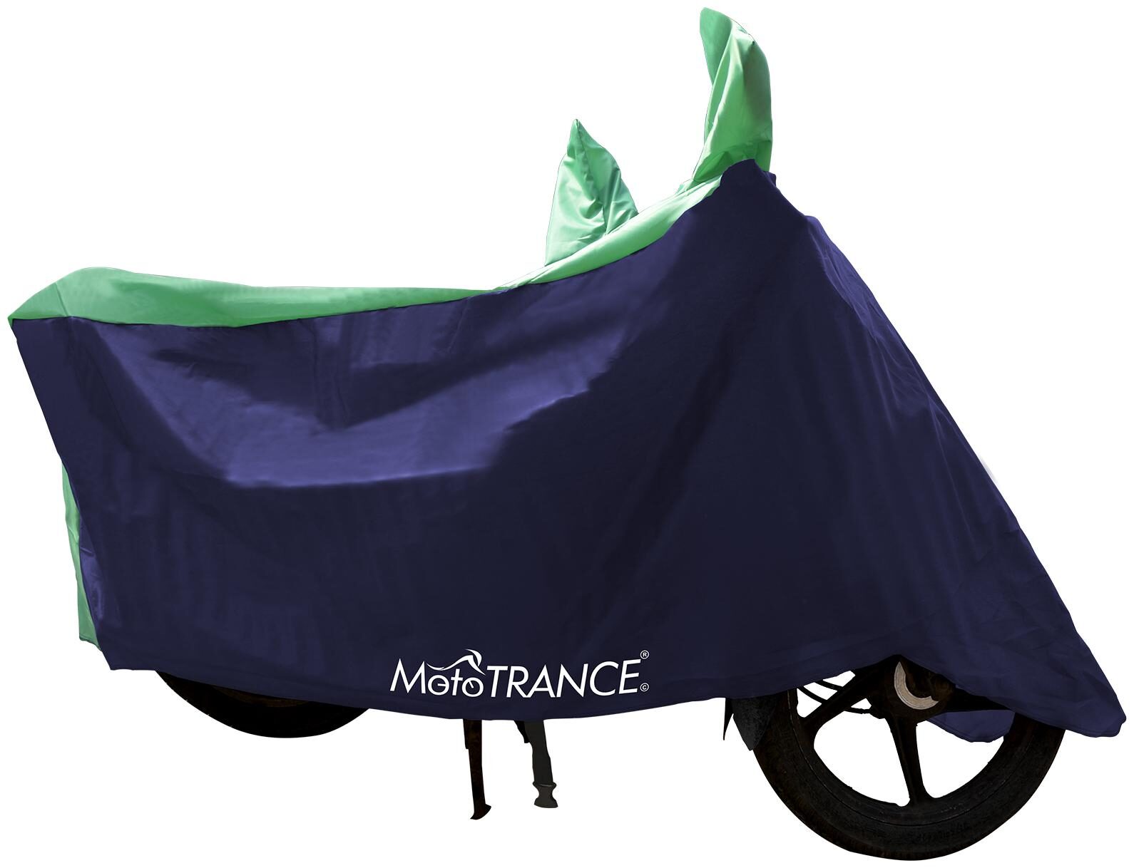 

Mototrance Sporty Green Blue Bike Body Cover For TVS XL Super